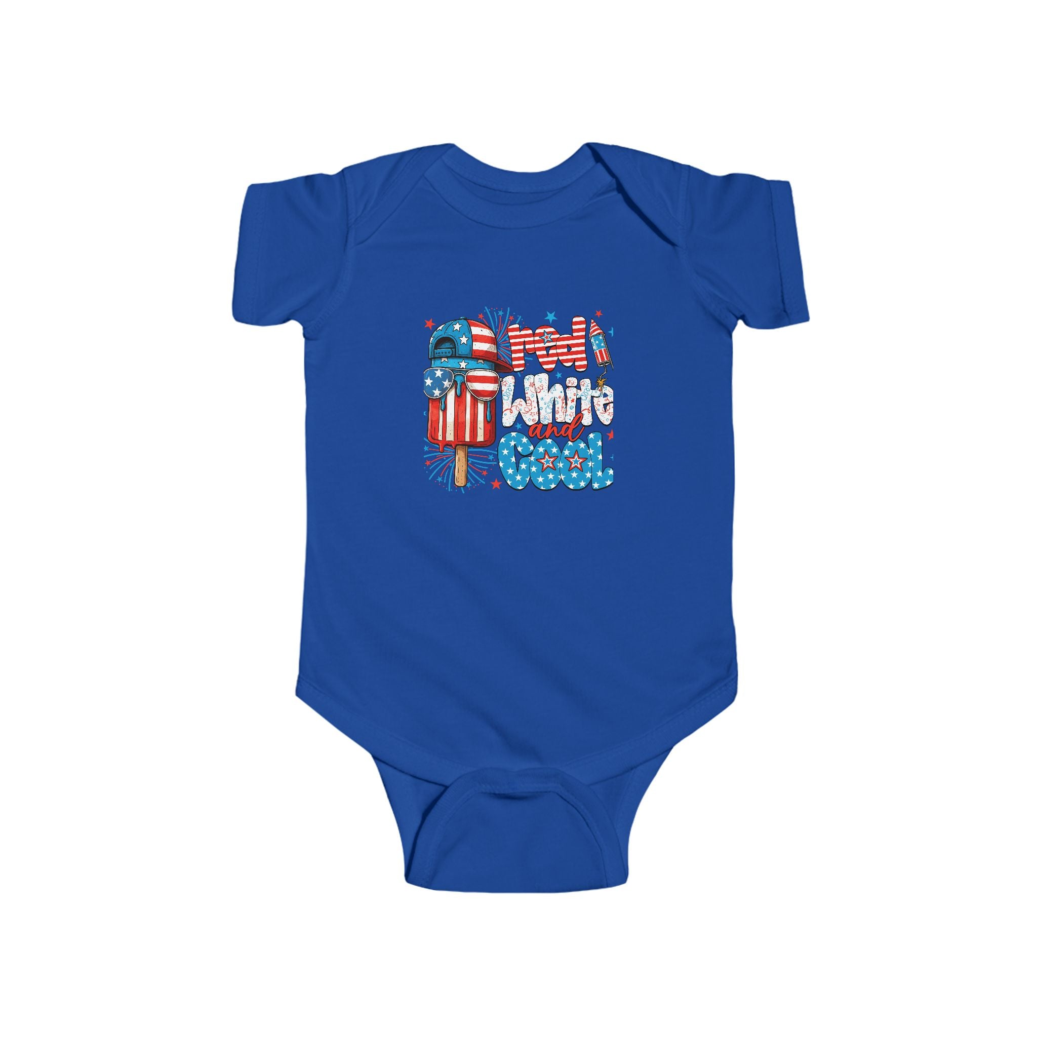 Infant Bodysuit "Little Firecracker" Patriotic 4th of July Baby Onesie